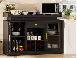 【黑色酒柜】亚马逊套图A+