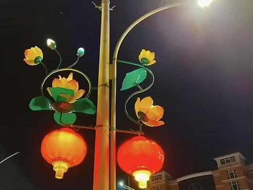 荷花灯笼路灯杆灯箱造型灯