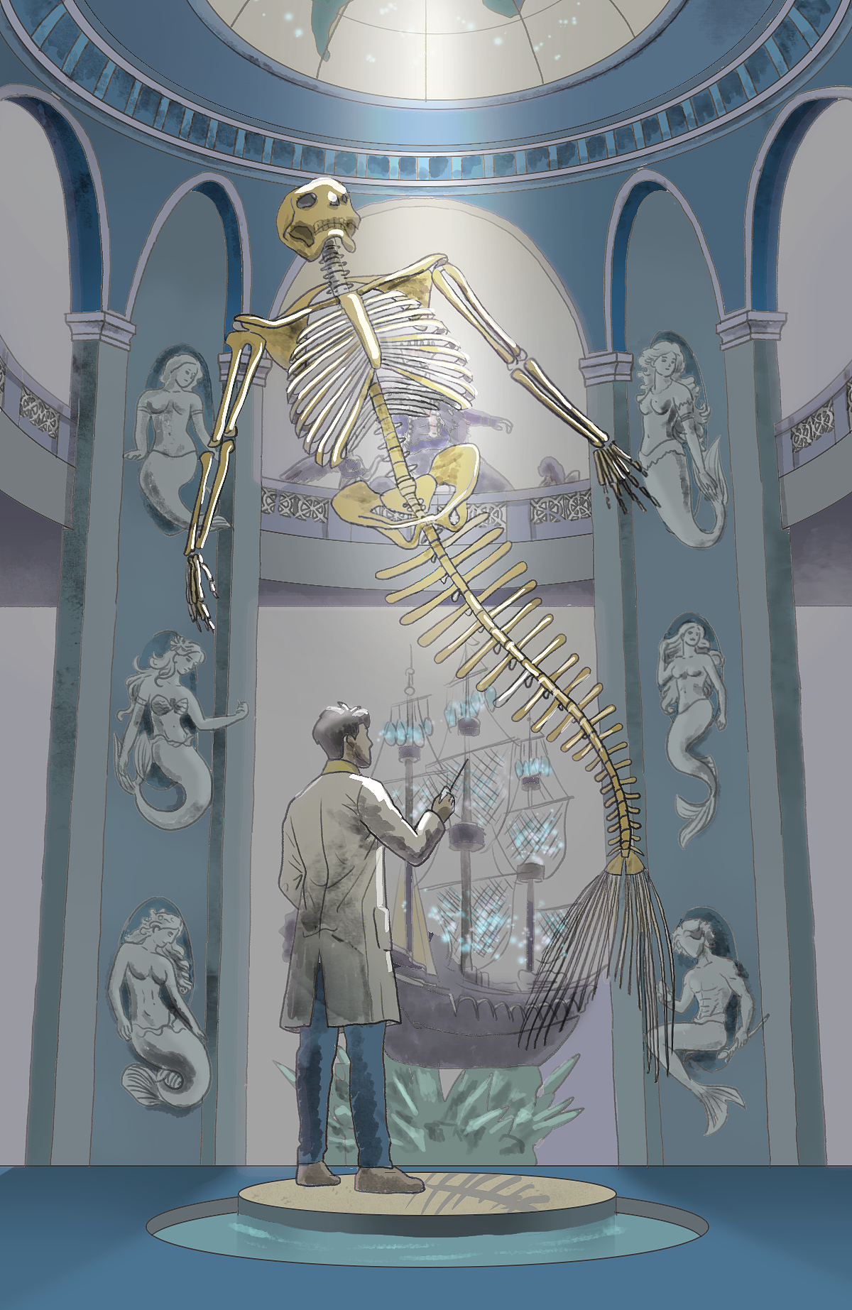 人鱼幻想（图ZMzgzOTIzODIw） - 概念设定 - 站酷设计师凯瑞的概念插画原创素材 - 站酷ZCOOL