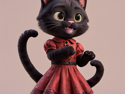 可爱喵咪会武术