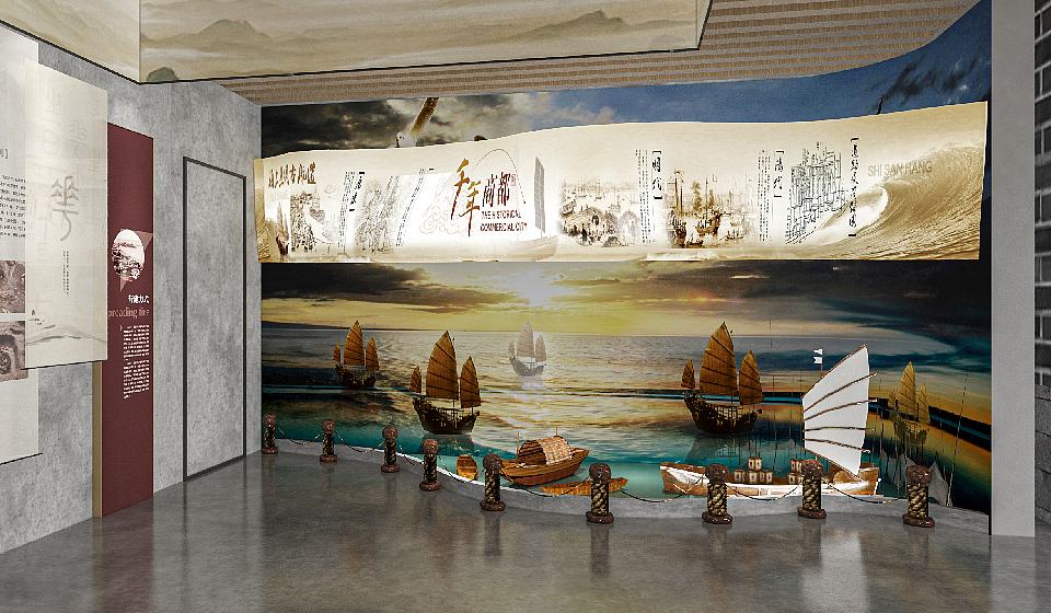 定海古城展馆｜ 三石三斤作品（图ZMzgzOTI0Mzgw） - 展陈设计 - 站酷设计师三石三斤Brand原创素材 - 站酷ZCOOL