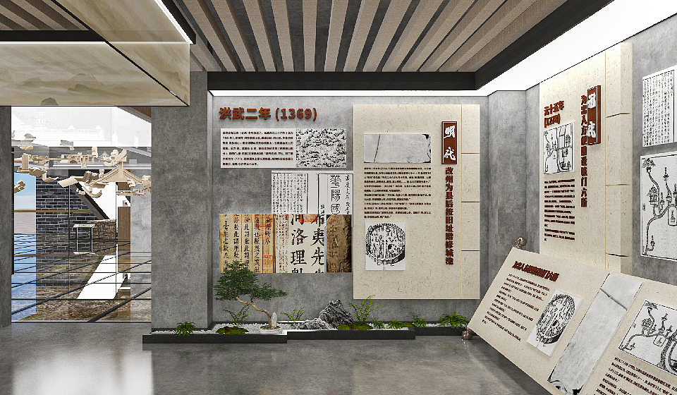 定海古城展馆｜ 三石三斤作品（图ZMzgzOTI0Mzky） - 展陈设计 - 站酷设计师三石三斤Brand原创素材 - 站酷ZCOOL