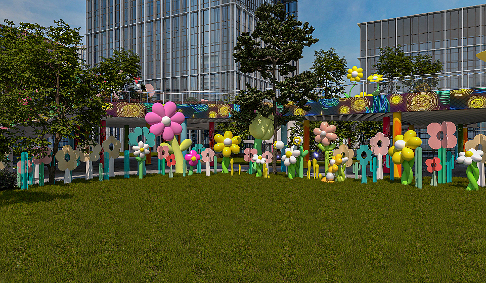 前洋里商务中心氛围包装 | 三石三斤作品（图ZMzgzOTI1NDU2） - 景观设计 - 站酷设计师三石三斤Brand原创素材 - 站酷ZCOOL