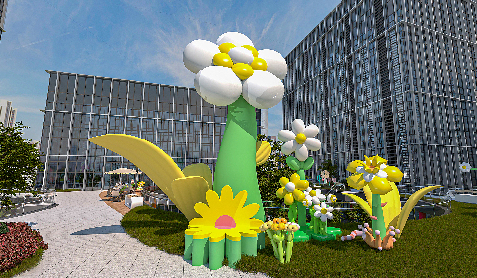 前洋里商务中心氛围包装 | 三石三斤作品（图ZMzgzOTI1NDQw） - 景观设计 - 站酷设计师三石三斤Brand原创素材 - 站酷ZCOOL