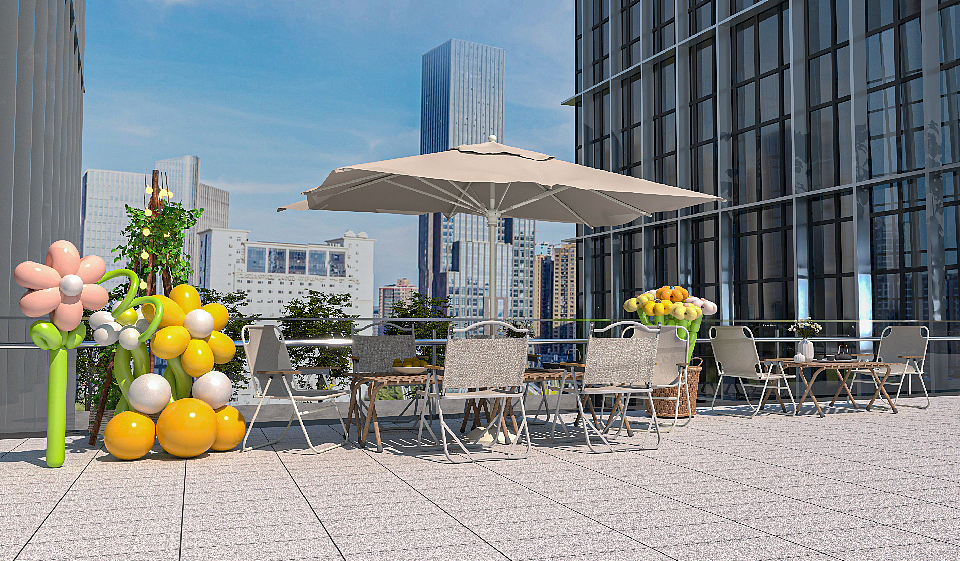 前洋里商务中心氛围包装 | 三石三斤作品（图ZMzgzOTI1NDM2） - 景观设计 - 站酷设计师三石三斤Brand原创素材 - 站酷ZCOOL