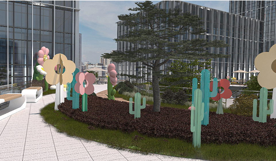 前洋里商务中心氛围包装 | 三石三斤作品（图ZMzgzOTI1NDQ4） - 景观设计 - 站酷设计师三石三斤Brand原创素材 - 站酷ZCOOL