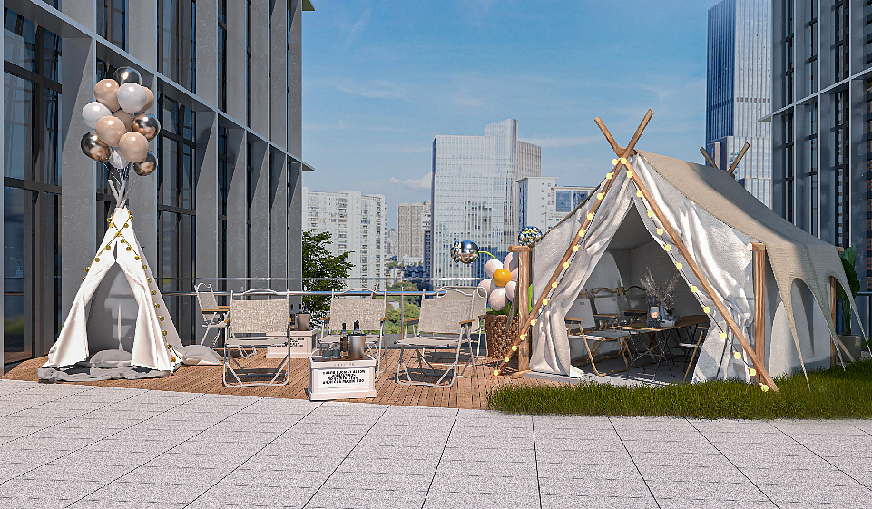 前洋里商务中心氛围包装 | 三石三斤作品（图ZMzgzOTI1NDc2） - 景观设计 - 站酷设计师三石三斤Brand原创素材 - 站酷ZCOOL