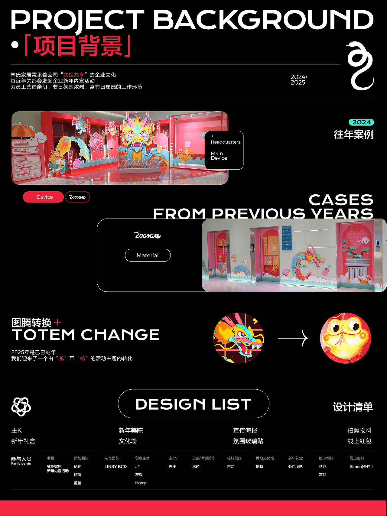 蛇年启新篇丨2025 林氏家居新年内宣活动创意视觉