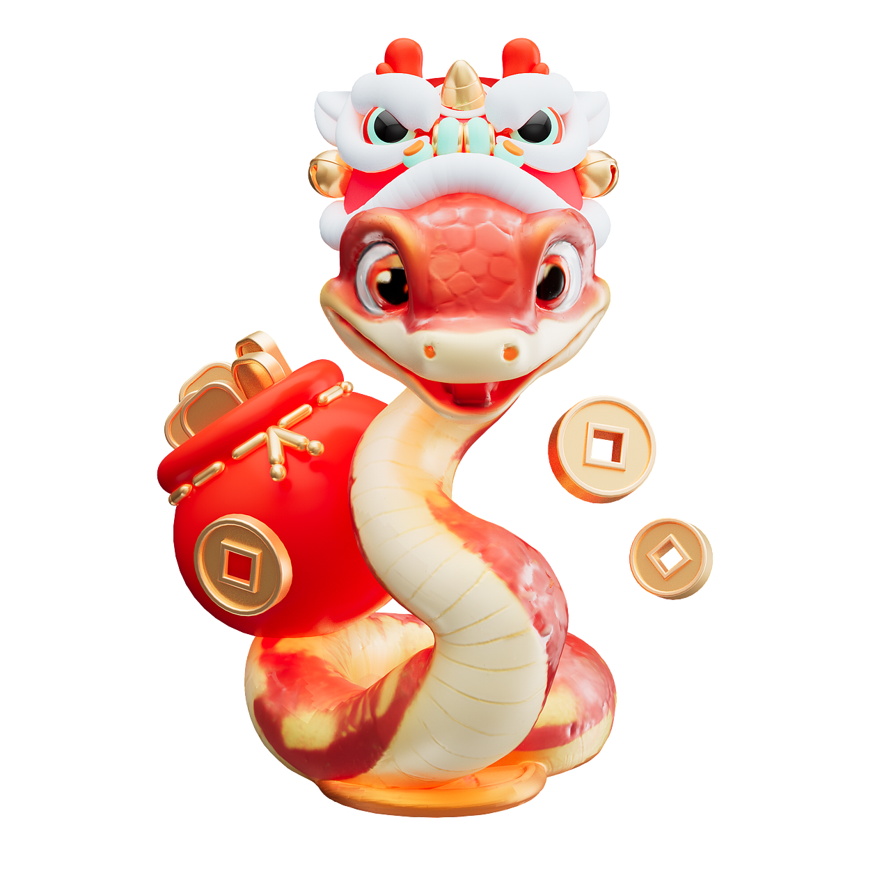 潮流IP形象设计-3D发财蛇（图ZMzgzOTM2MjU2） - 海报 - 站酷设计师沙僧SEA原创素材 - 站酷ZCOOL
