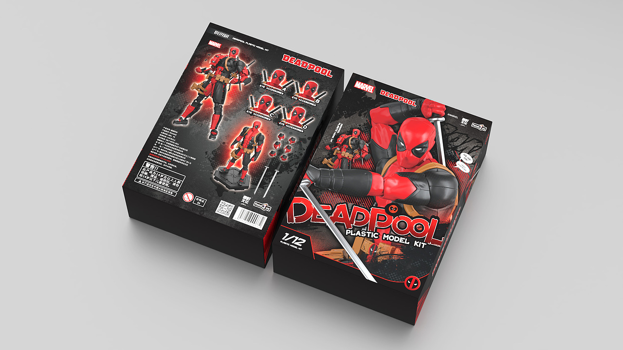 死侍漫画版拼装手办包装设计（图ZMzgzOTM3MzU2） - 包装 - 站酷设计师罗叔叔LWD原创素材 - 站酷ZCOOL