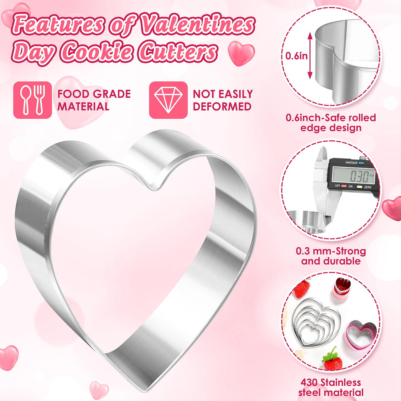 情人节饼干模具亚马逊