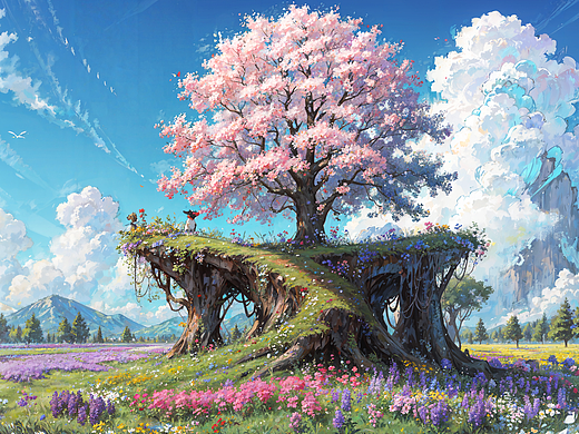 旷野秘境⎮AI+板绘插画创作