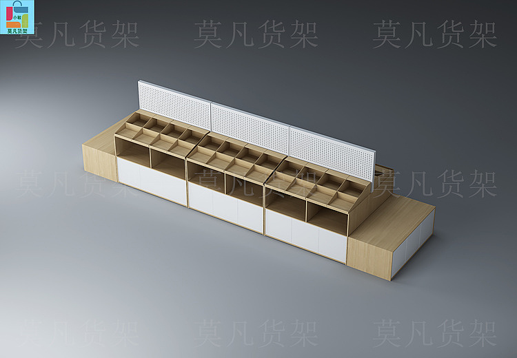 精品百货店道具装修设计图-莫凡货架厂家供应