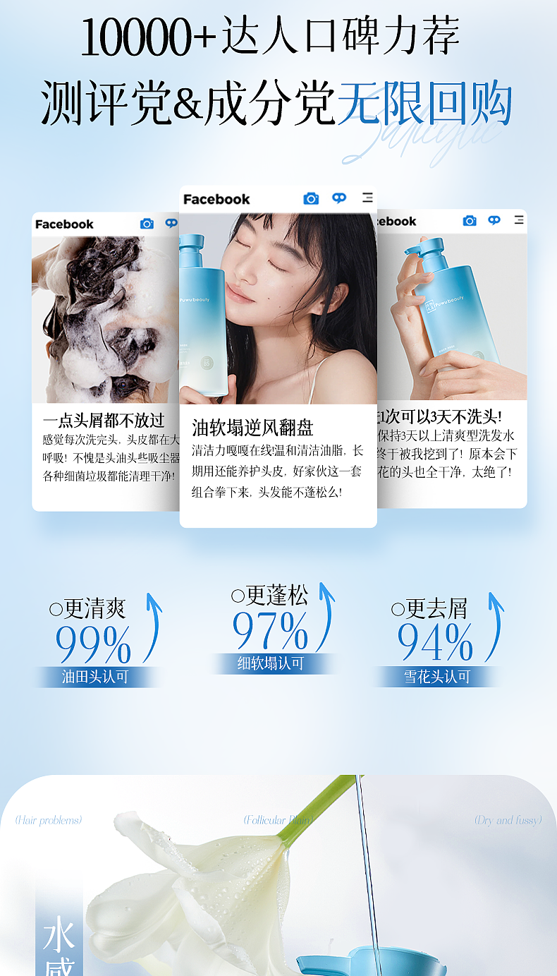 puwubeautyB5水杨酸洗发水