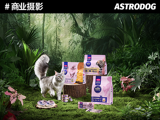 宠物食品拍摄——麦富迪BARF霸弗猫粮冻干罐头平面 