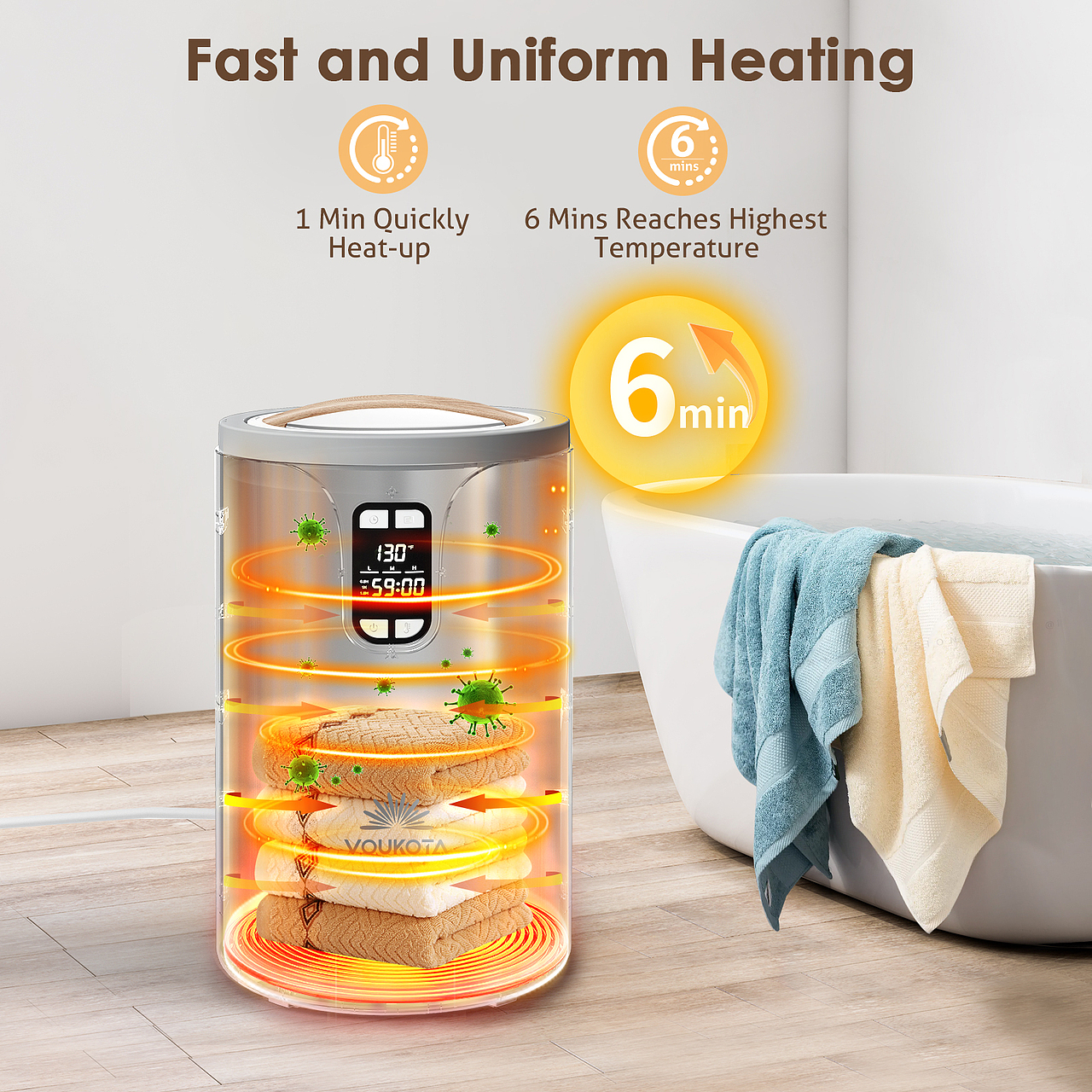 2024作品亚马逊加热毛巾桶渲图