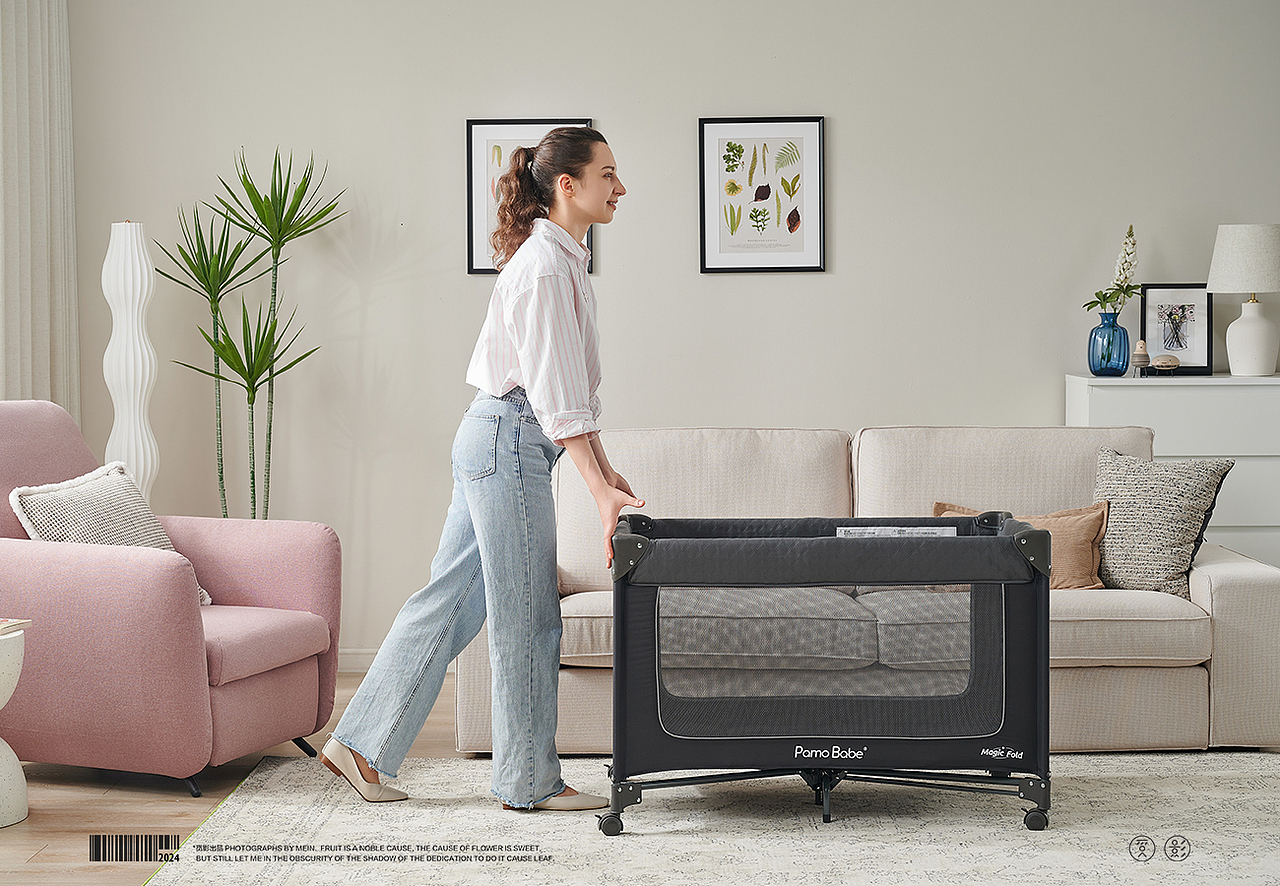 亚马逊产品摄影 | pamobabe婴童床拍摄