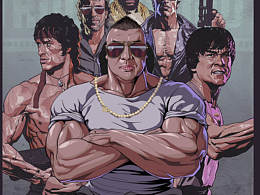 好莱坞风格的插画