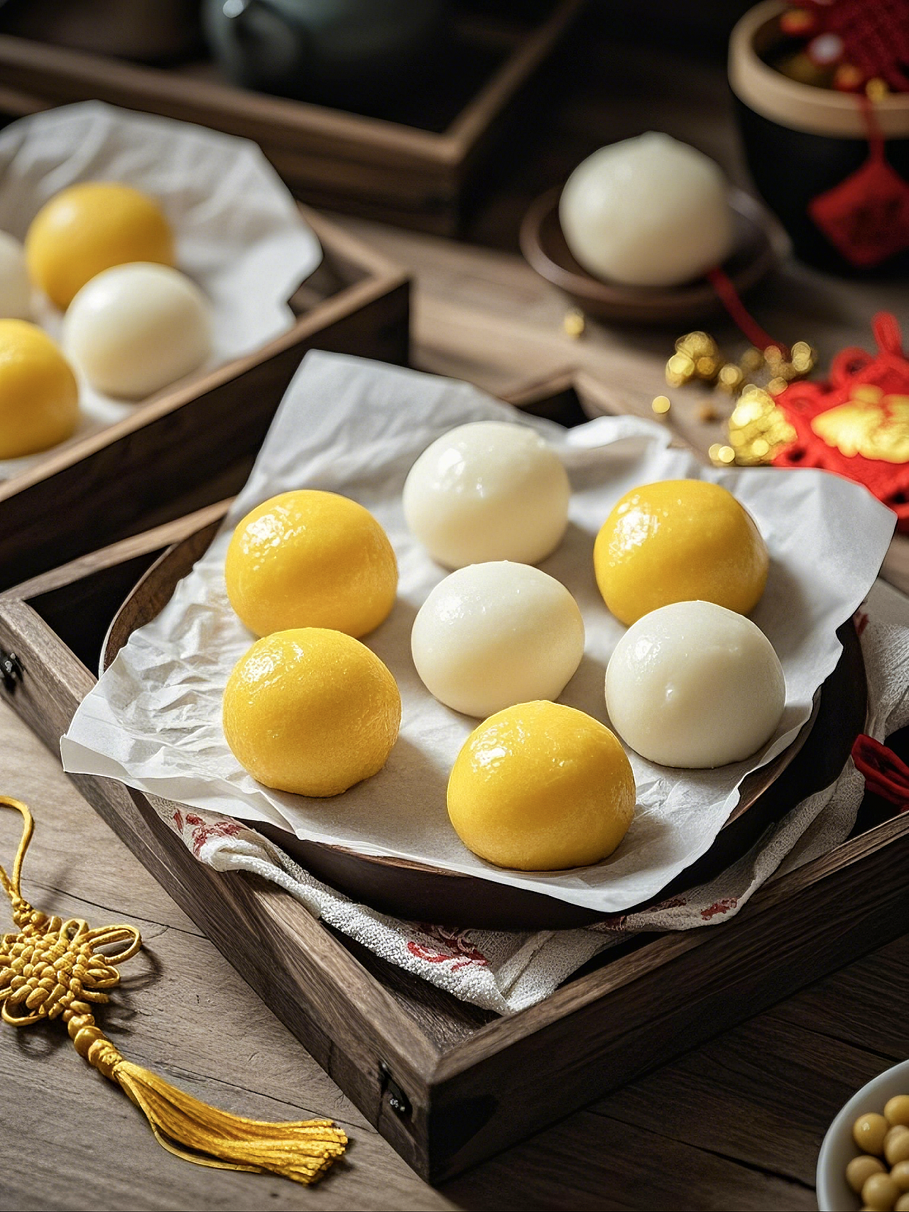 过年习俗: 蒸馒头,粘豆包