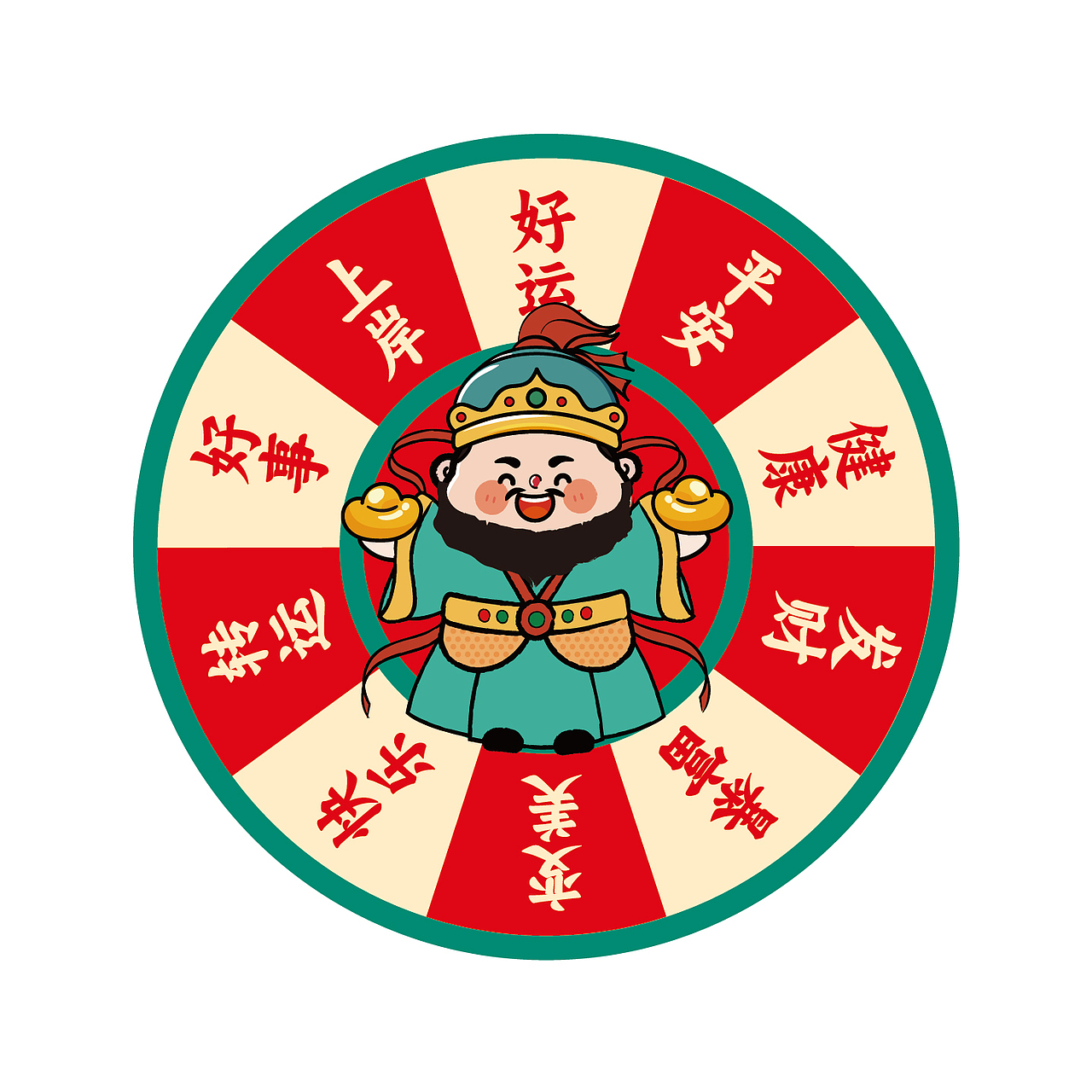 财神驾到IP卡通形象插画转转冰箱贴 可合作（图ZMzgzOTk2MTEy） - 商业插画 - 站酷设计师财神驾到8原创素材 - 站酷ZCOOL