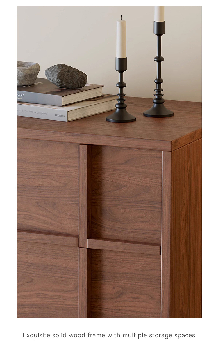 黑胡桃全实木五斗柜