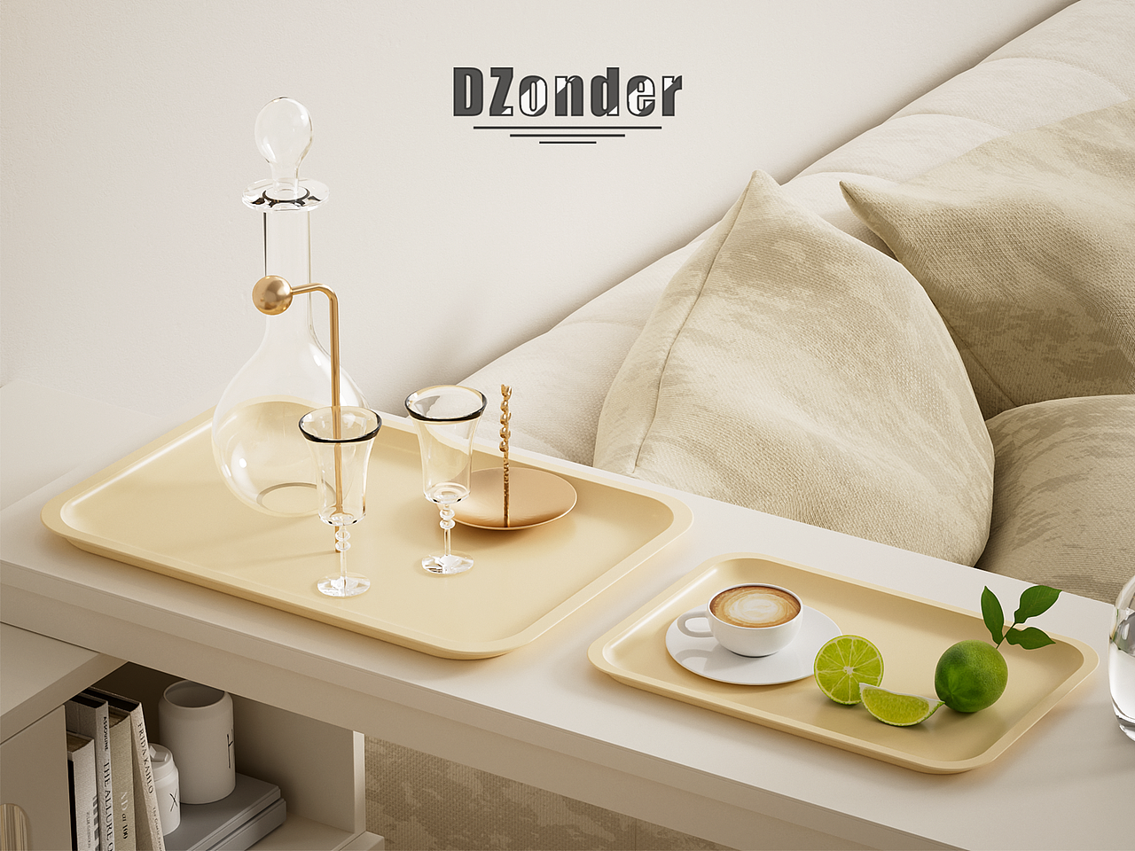 AIGC盘子产品渲染