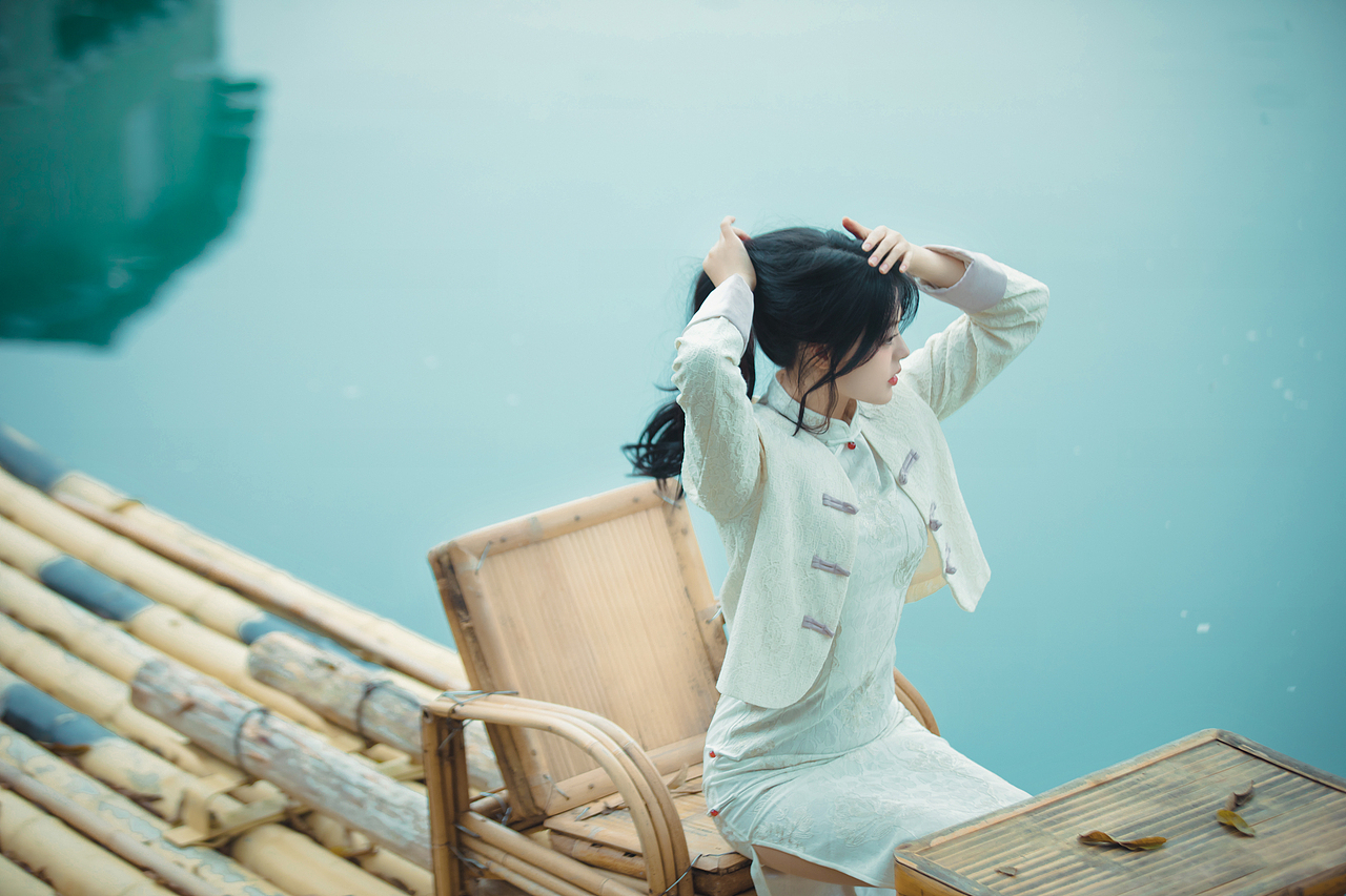 河边小舟人像（图ZMzg0MDQzNDI4） - 人像摄影 - 站酷设计师听说你也来过原创素材 - 站酷ZCOOL