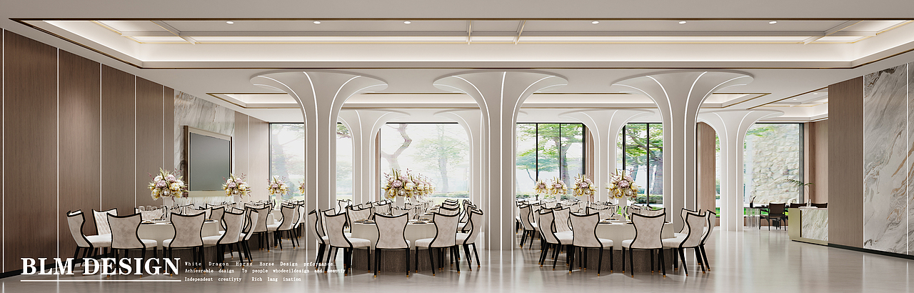 工装酒店宴会厅效果图案例