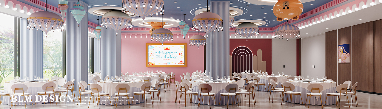 工装酒店宴会厅效果图案例