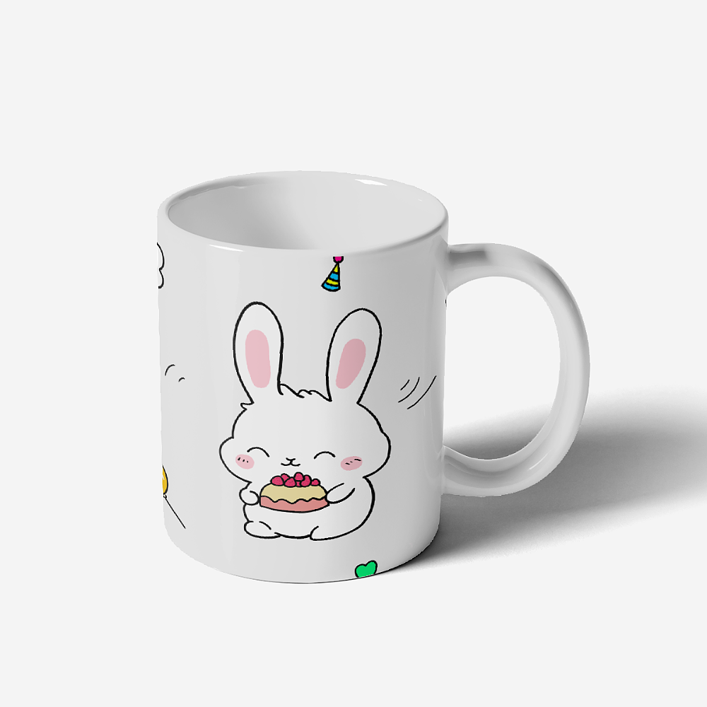 卡通小兔子吉祥物插画