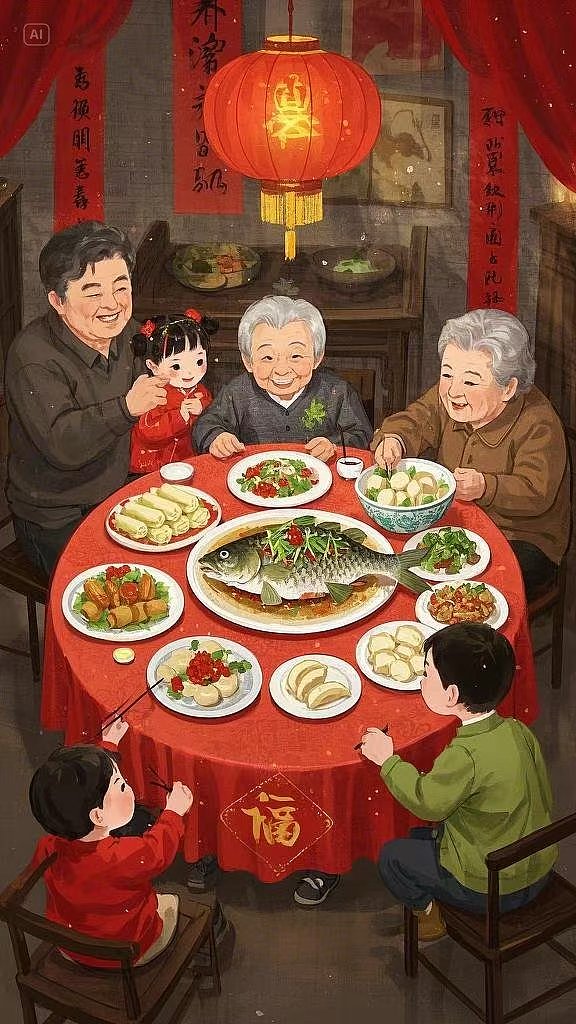 新年大团圆年夜饭