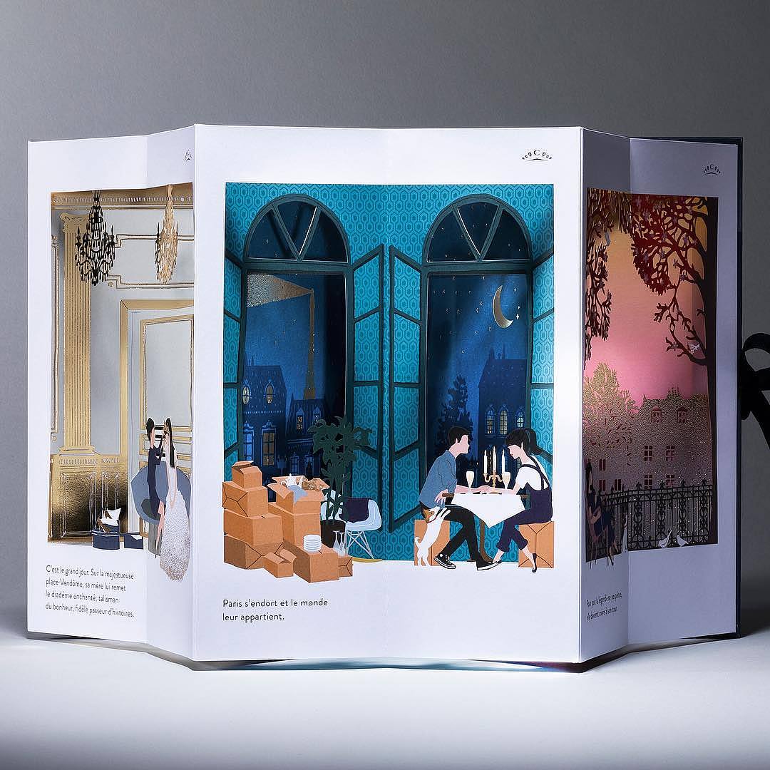 惊艳五面体-五角形立体书多层立体书的制作过程