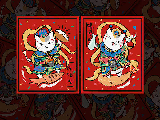 夏目友人帐之门神小猫咪