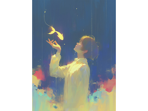 情緒插畫《雨中故事》（個人主頁-ZNzEyMzkwMzI=） - 商業(yè)插畫 - 站酷設(shè)計師少女祈禱S原創(chuàng)素材 - 站酷ZCOOL