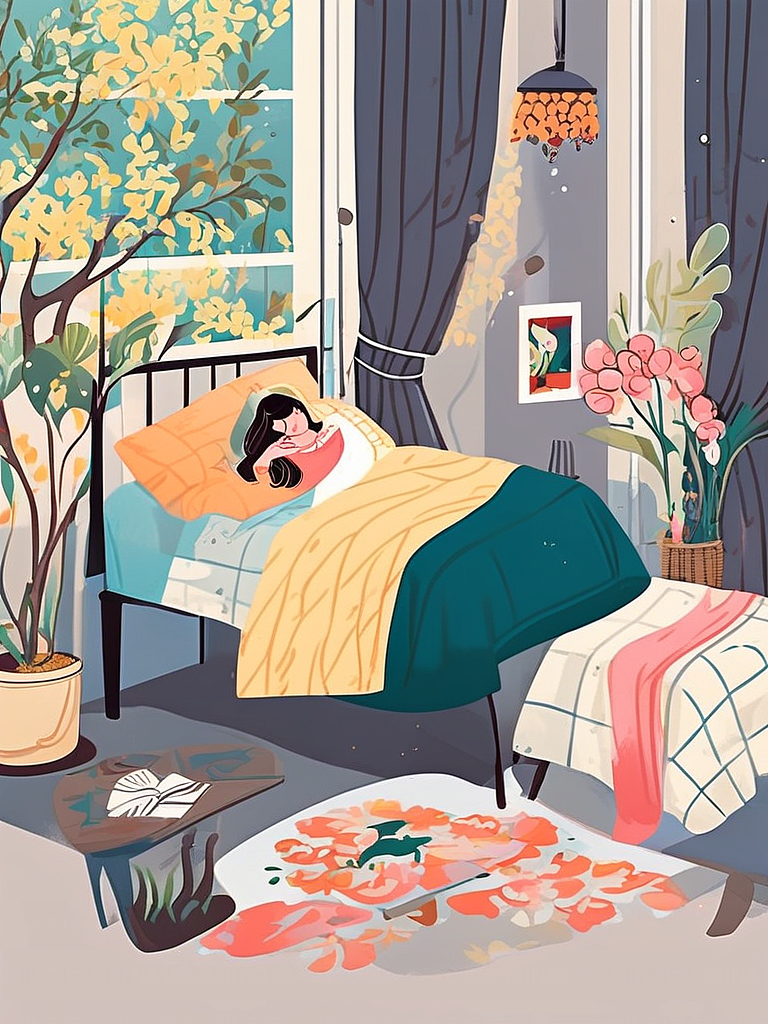 休息中的女人（图ZMzg0MDk3NDMy） - AI作品 - 站酷设计师独one无two原创素材 - 站酷ZCOOL