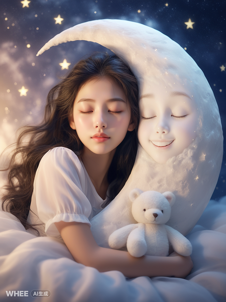 晚安女孩1（图ZMzg0MTAwNjIw） - 艺术插画 - 站酷设计师Z774489571原创素材 - 站酷ZCOOL