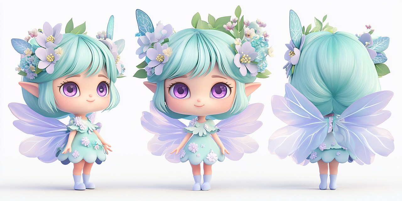 AIGC IP设计 x 三视图练习