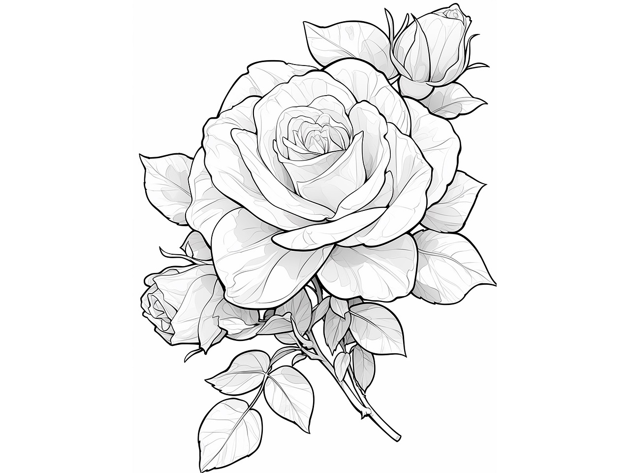 黑白花卉线稿（图ZMzg0MTAwNTc2） - 商业插画 - 站酷设计师萌Y玲玲原创素材 - 站酷ZCOOL