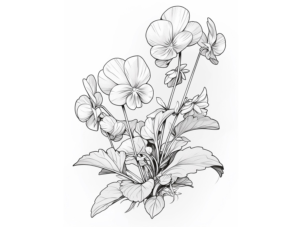 黑白花卉线稿（图ZMzg0MTAwNjc2） - 商业插画 - 站酷设计师萌Y玲玲原创素材 - 站酷ZCOOL