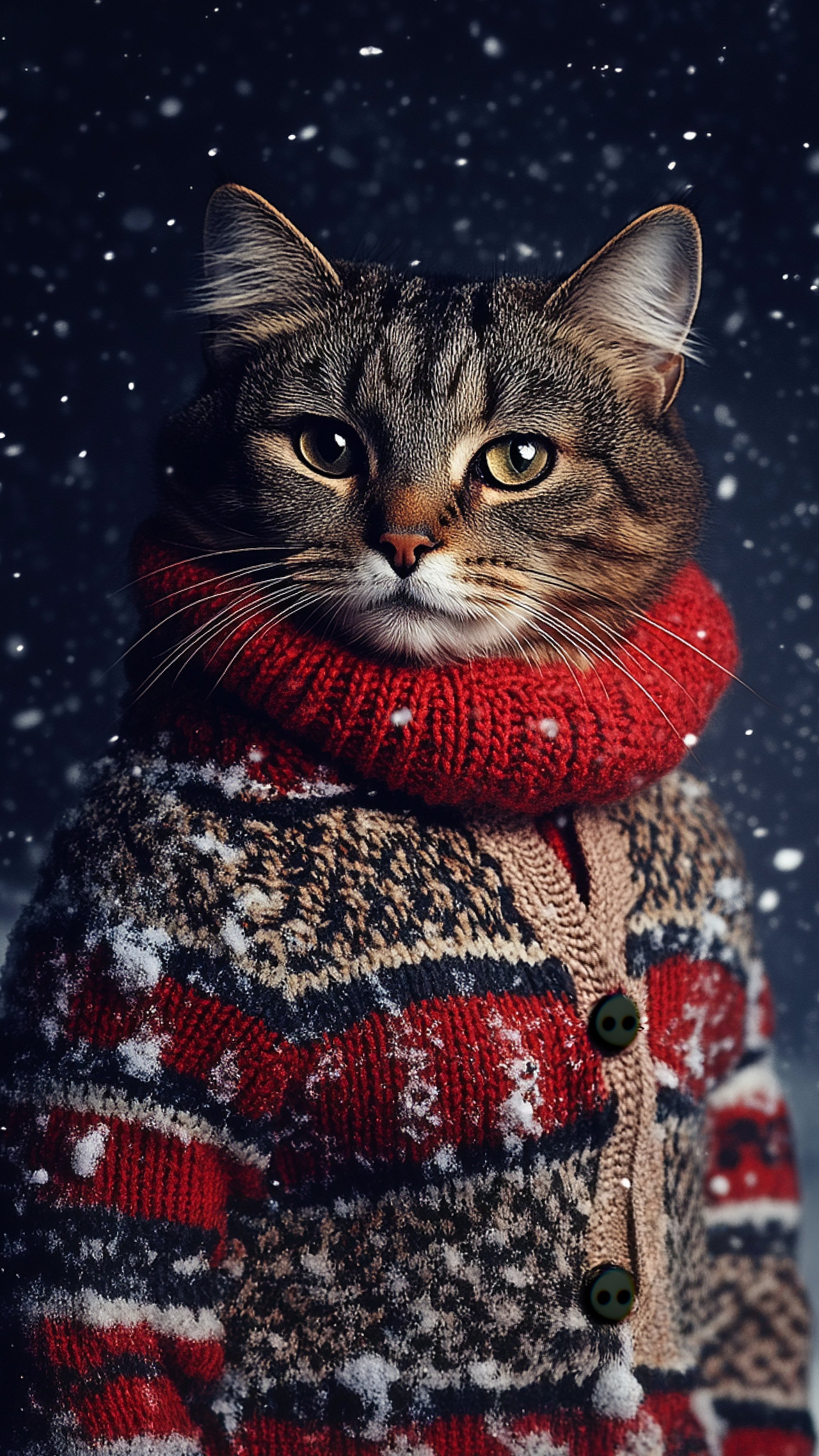 冬日暖猫（图ZMzg0MTA3MjY0） - AI作品 - 站酷设计师AllenGair原创素材 - 站酷ZCOOL