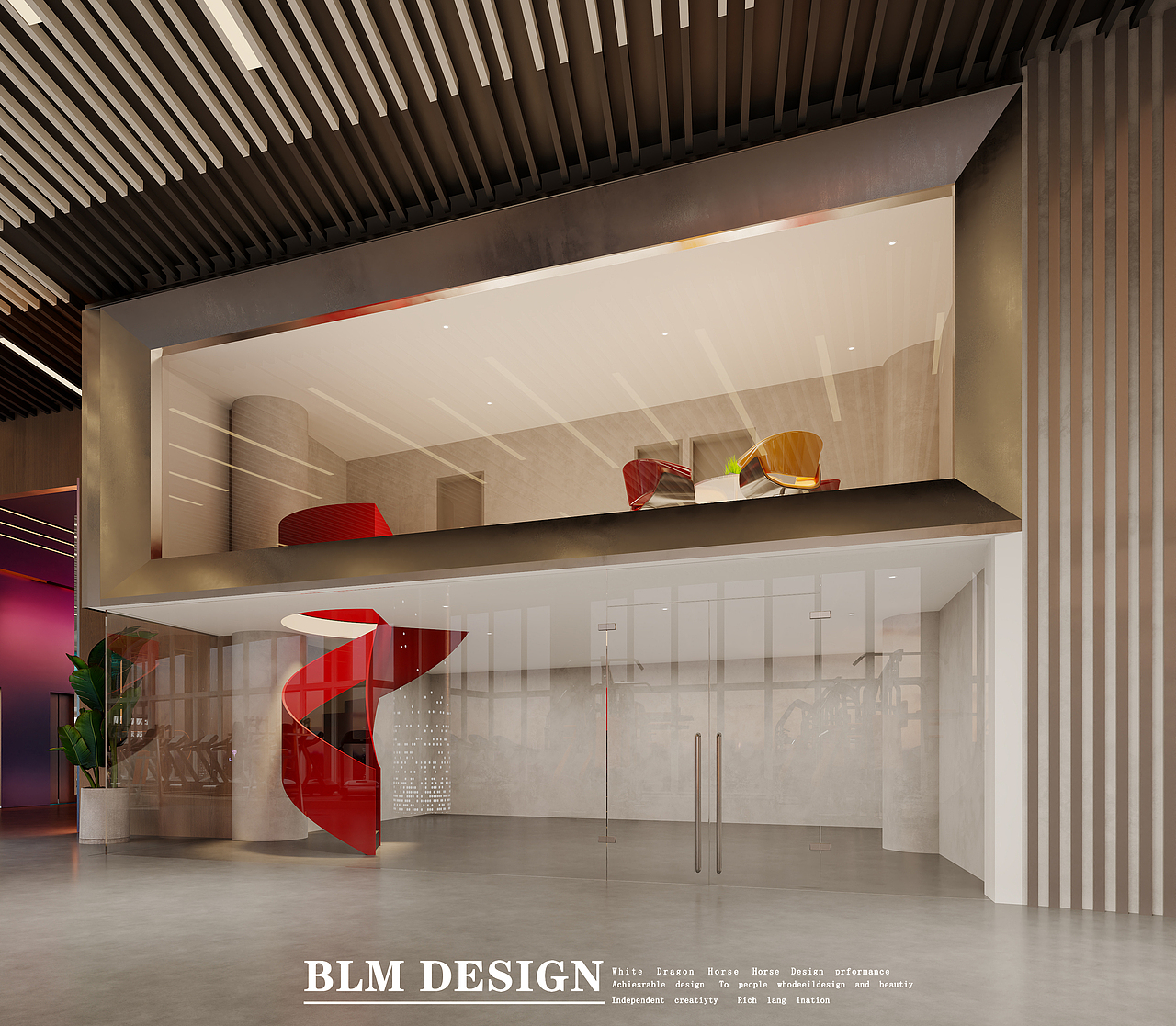 健身房效果图案例