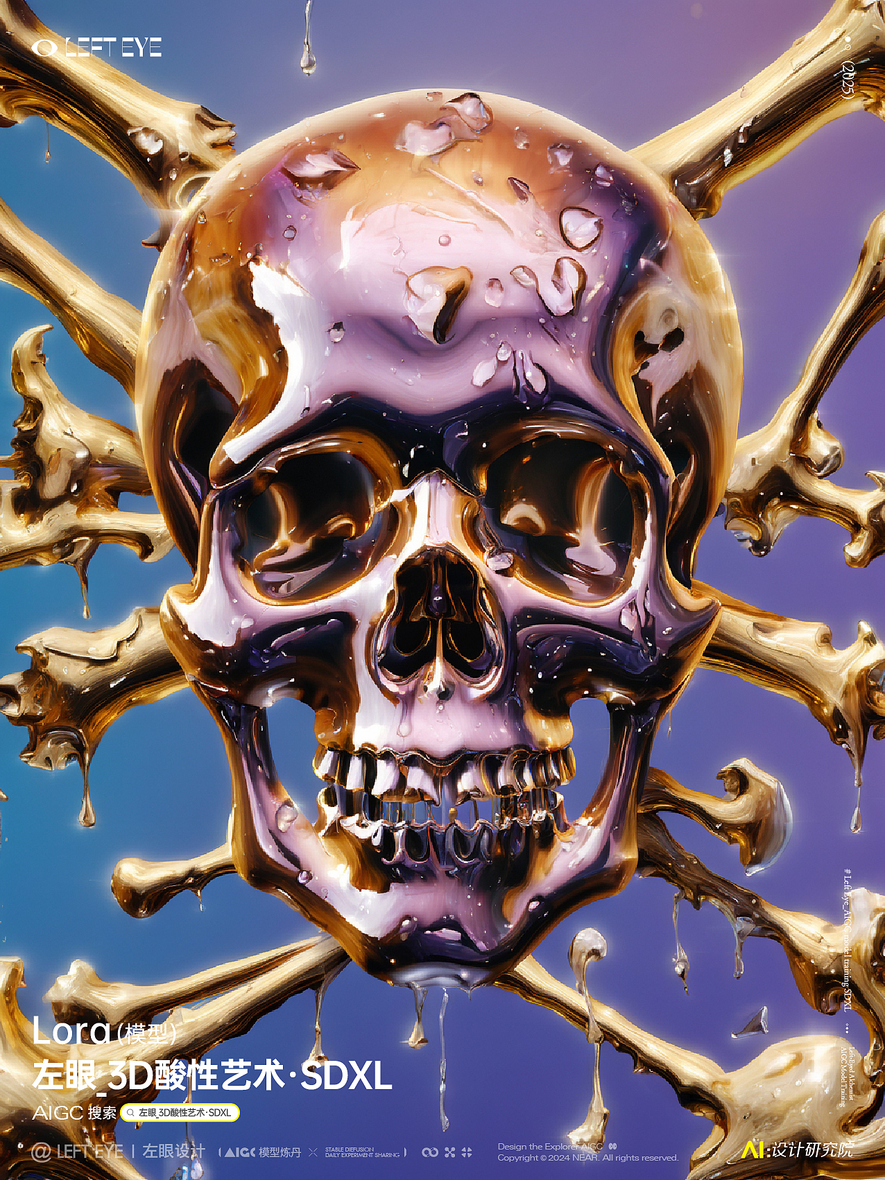 AIGC·3D酸性艺术Lora模型