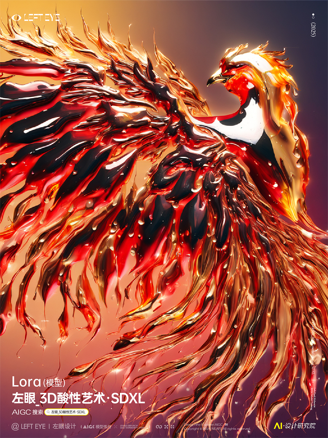 AIGC·3D酸性艺术Lora模型