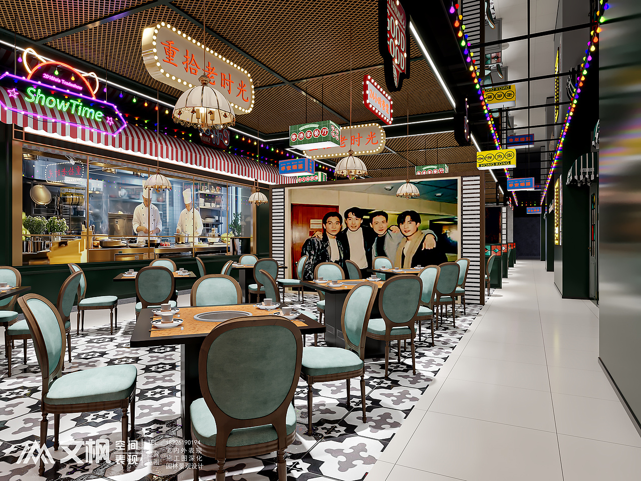 港式餐厅——工装（图ZMzg0MTI2NDQ4） - 酒店餐饮设计 - 站酷设计师小雅18226190194原创素材 - 站酷ZCOOL