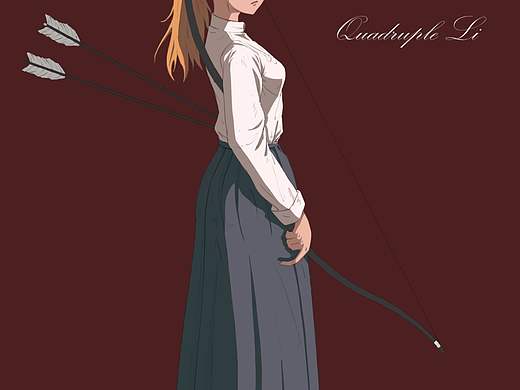 持弓少女