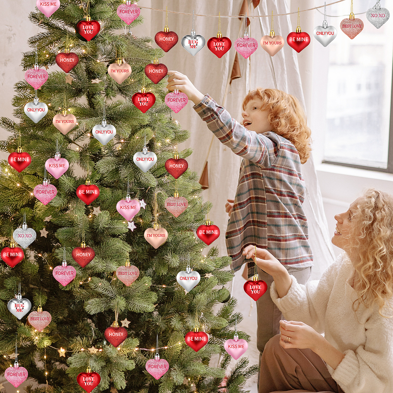 亚马逊套图视频-情人节礼物-爱心挂件-透明包花纸合集