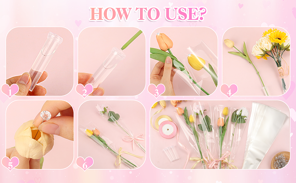 亚马逊套图视频-情人节礼物-爱心挂件-透明包花纸合集