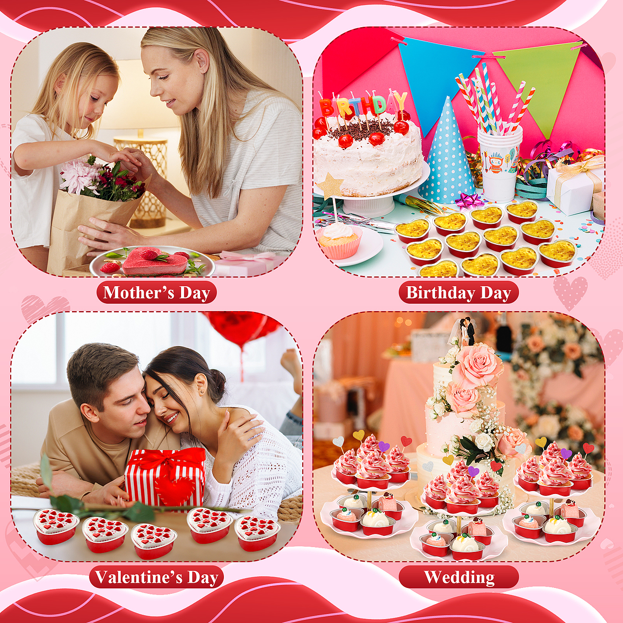 亚马逊套图视频-情人节礼物-爱心挂件-透明包花纸合集