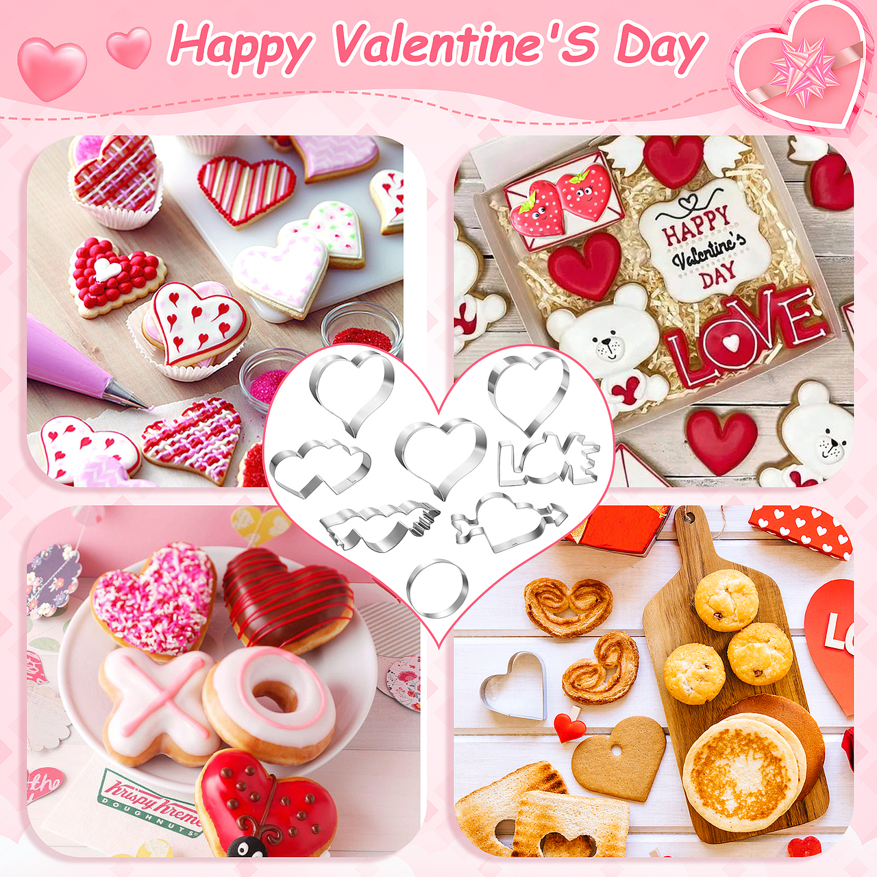 亚马逊套图视频-情人节礼物-爱心挂件-透明包花纸合集