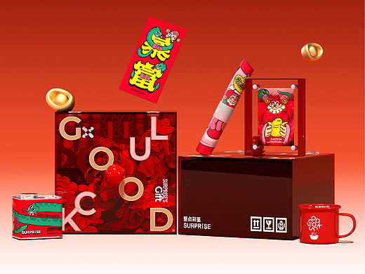 GOODLUCK2025新年礼盒｜整点彩蛋周边设计